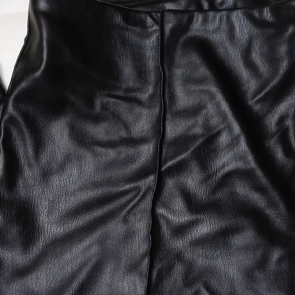 Black Faux Leather Leggings Zac & Rachel Medium - Picture 7 of 8